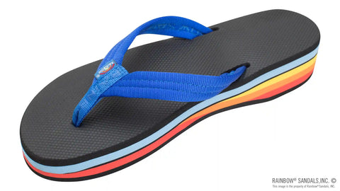 Four Layer Wedge Soft Rubber Top with EVA Filled 3/4" Nylon Strap