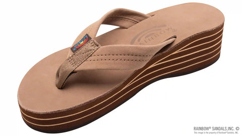 Six Layer Wedge Leather 1" Leather Strap