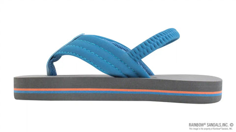 The Grombow - Soft  Rubber Top Sole  with 1" Strap and Pin line
