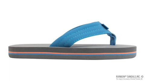 The Grombow - Soft  Rubber Top Sole  with 1" Strap and Pin line