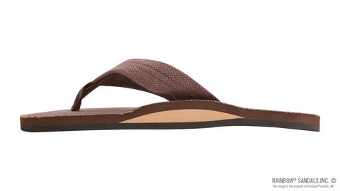 Single Layer Hemp  with Arch  Support and 1" Strap