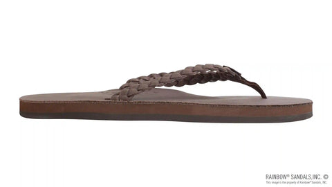 Twisted Sister - Single Layer Arch Support Leather with a 3/4" Medium Double Braided Strap