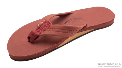 Single Layer Premier Leather with Arch Support 1" Strap