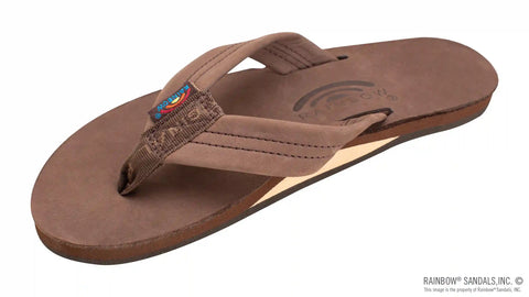 Single Layer Premier Leather with Arch Support 1" Strap