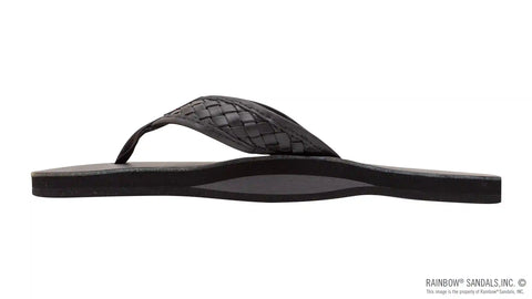 The Bentley - Classic Leather Top Sole with 1" Hand Woven Strap
