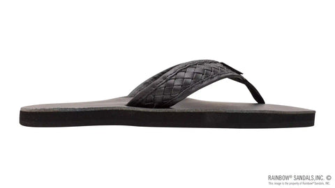 The Bentley - Classic Leather Top Sole with 1" Hand Woven Strap