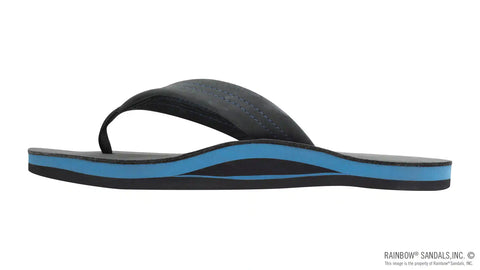 Premier Blues - Single Layer Premier Leather with Blue Midsole 1" Strap