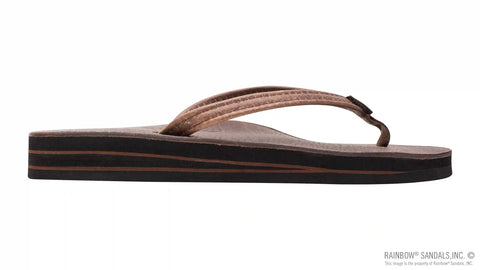 Luxury Leather - Double Layer Arch 1/2" Narrow Strap