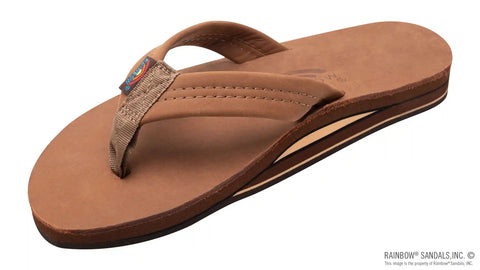 Double Layer  Arch Support Premier Leather with a 1" Strap