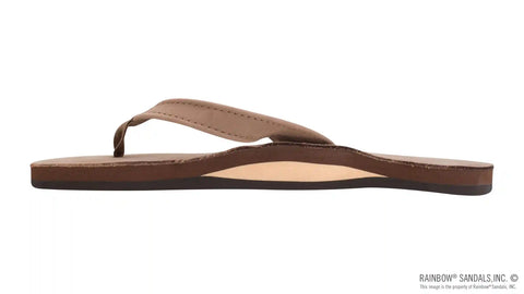 The Catalina - Single Layer Arch Support Premier Leather Tapered Strap