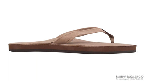The Catalina - Single Layer Arch Support Premier Leather Tapered Strap