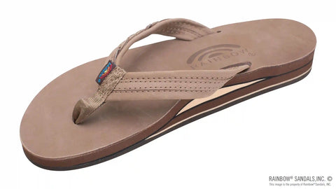 The Madison - Double Layer Arch Support with a Braid on a 3/4" Medium Rolled Strap