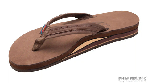 The Madison - Double Layer Arch Support with a Braid on a 3/4" Medium Rolled Strap