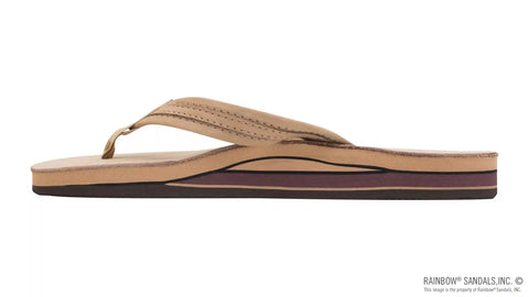 The Madison - Double Layer Arch Support with a Braid on a 3/4" Medium Rolled Strap