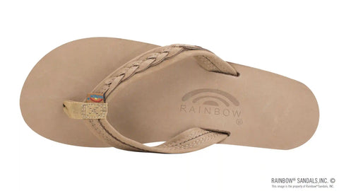 The Madison - Double Layer Arch Support with a Braid on a 3/4" Medium Rolled Strap
