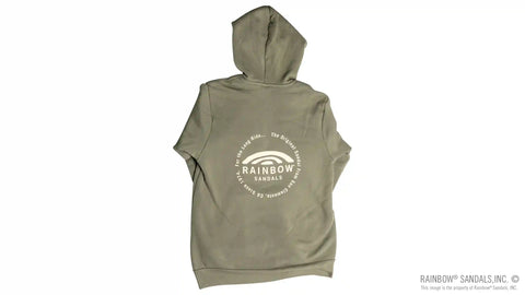 Unisex Sweatshirt with Circle Logo on Front and Back