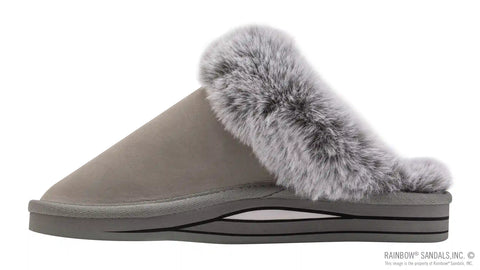 Sunset Snugs2 - Leather, Fleece Lined Slipper Double Layer Arch
