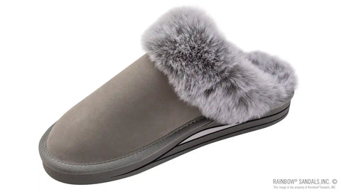 Sunset Snugs2 - Leather, Fleece Lined Slipper Double Layer Arch