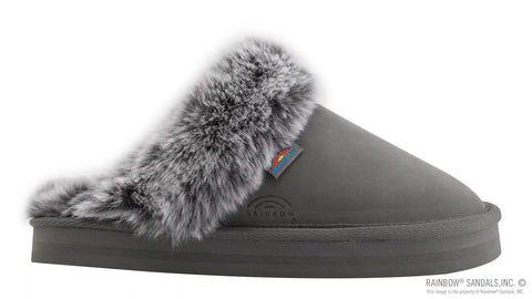 Sunset Snugs - Leather, Fleece Lined Slipper Single Layer Arch